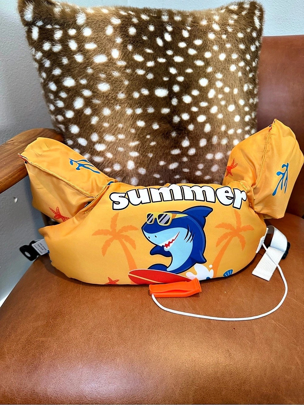 MoKo Kids Swim Vest Shark Child Floatie NEVER USED